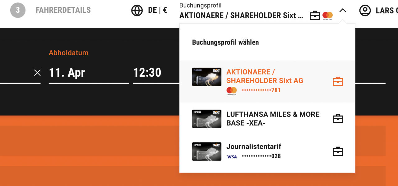 Sixt AktionärsRabatt Mietwagen bis 20 günstiger buchen